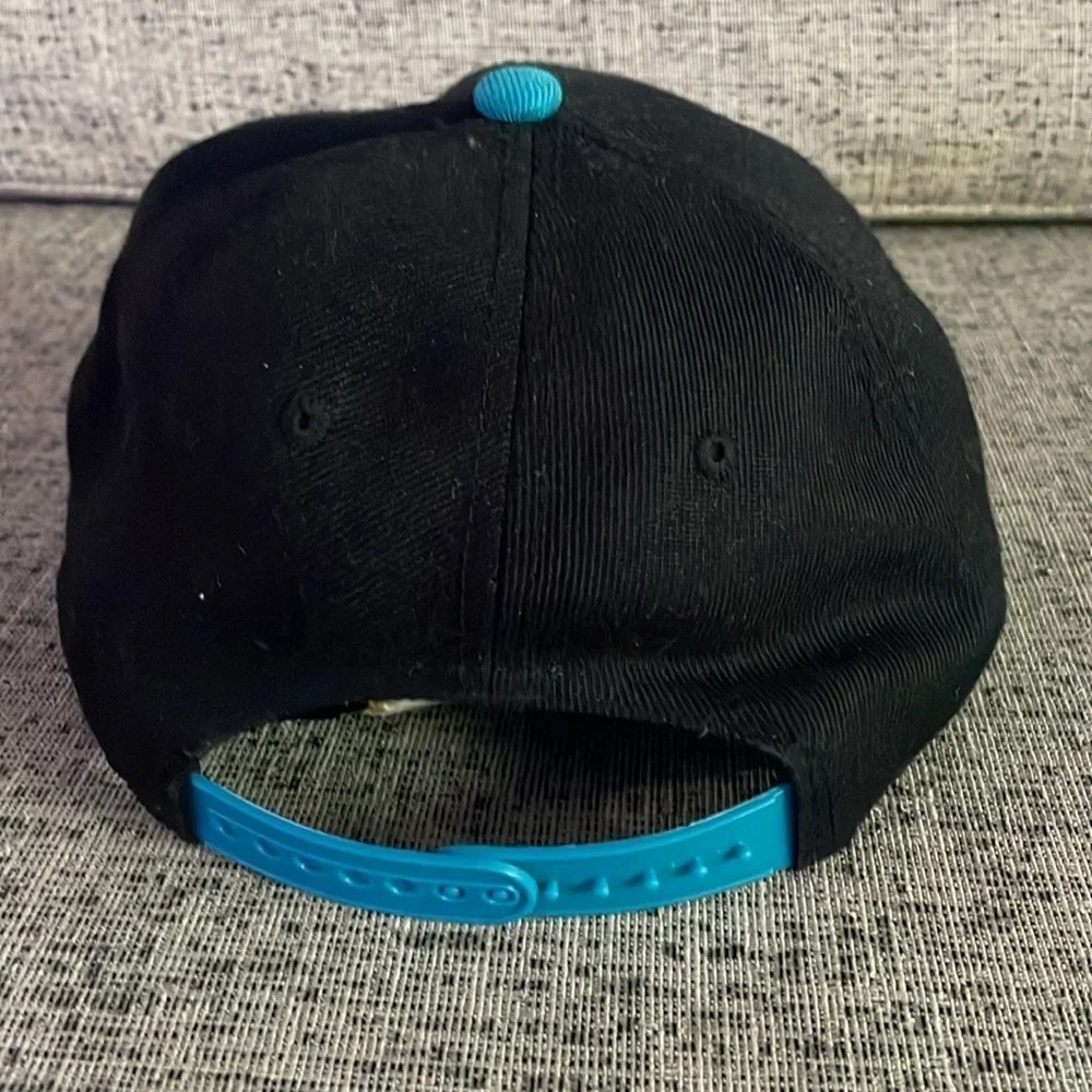 Findlay SnapBack Hat Cap Black Orange and Teal
